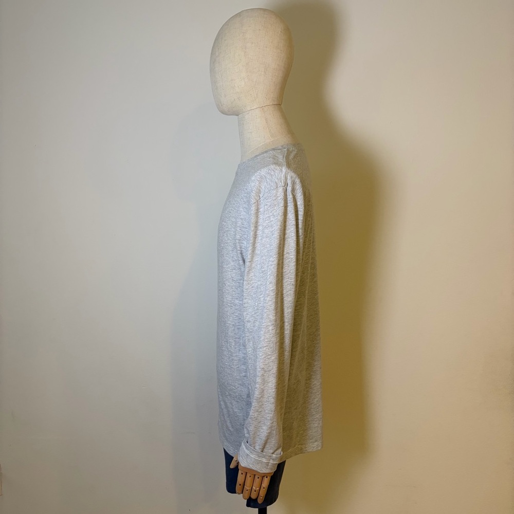 Old Navy Men's Gray Heather Long Sleeve Tee Shirt XL - Picture 4 of 8